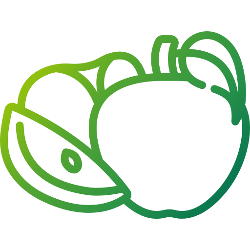 Green apple Generic Gradient icon