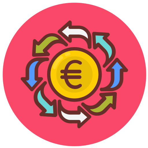 circulación Generic Outline Color icono