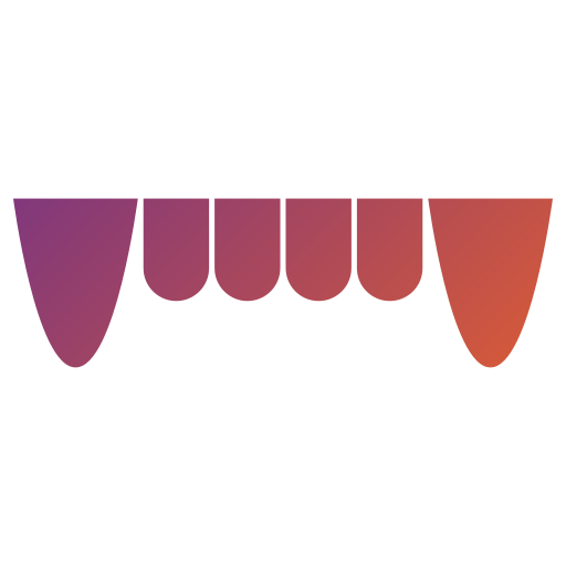 Fang Generic Flat Gradient icon