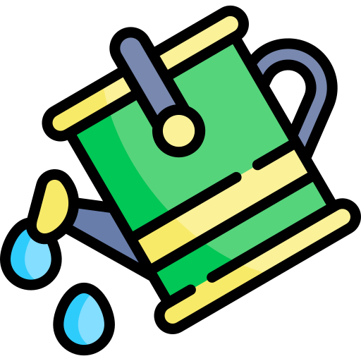Watering Can Kawaii Lineal color icon