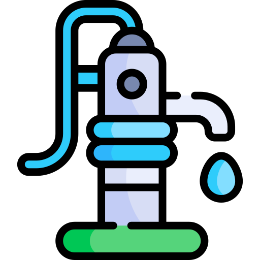 물 펌프 Kawaii Lineal color icon
