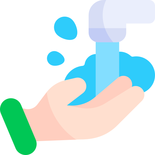 Мытье рук Kawaii Flat иконка