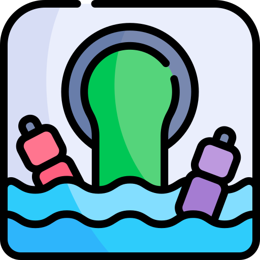 Waste Water Kawaii Lineal color icon