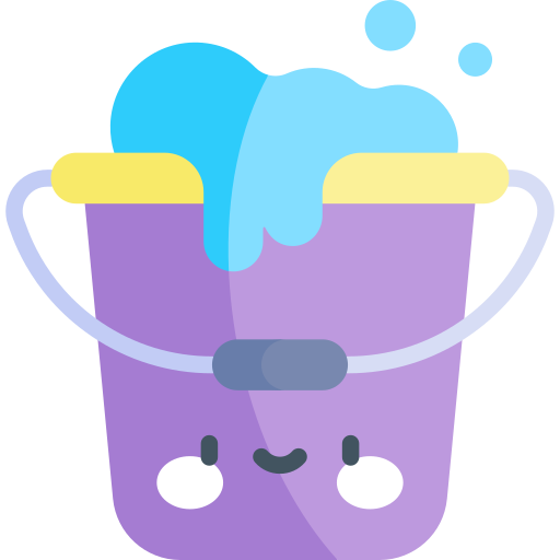 Water Bucket Kawaii Flat icon