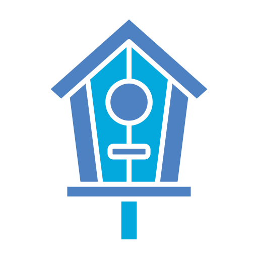 Дом для птиц Generic Blue иконка