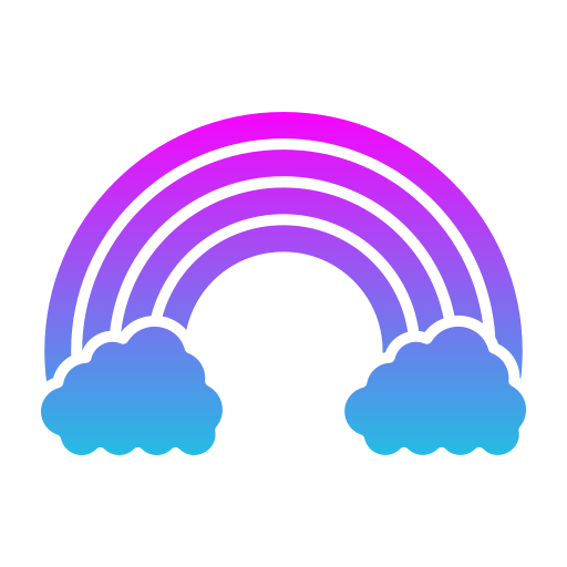 arco iris Generic Flat Gradient icono