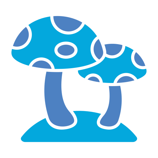 cogumelo Generic Blue Ícone