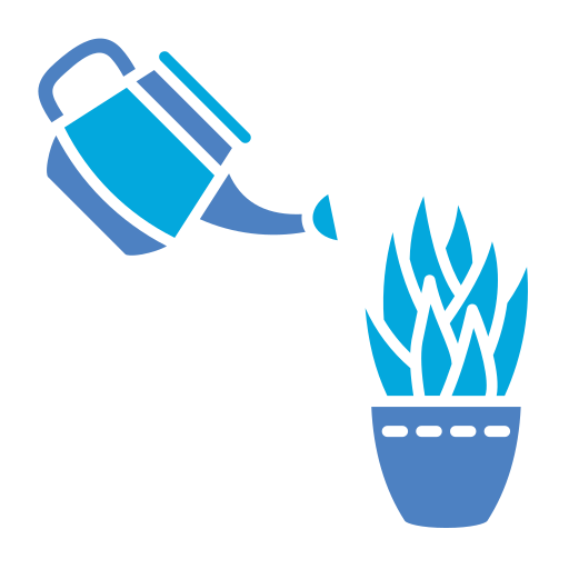 급수 식물 Generic Blue icon