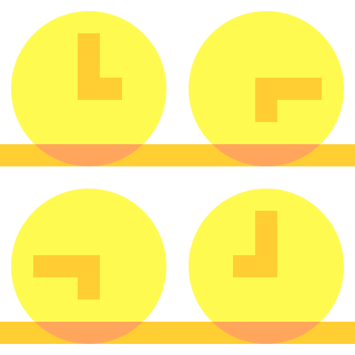 zona horaria Basic Sheer Flat icono