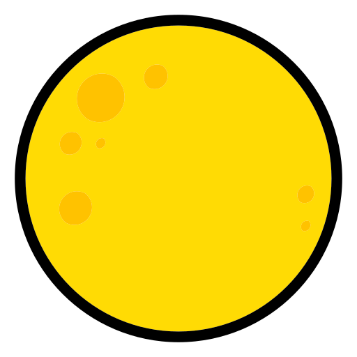 満月 Generic Outline Color icon