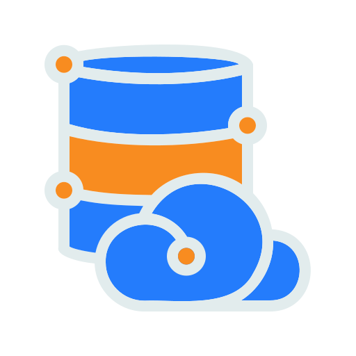 Cloud database Generic Flat icon