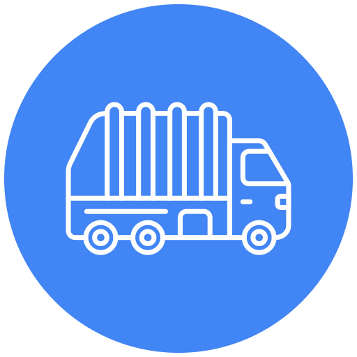 camion à ordures Generic Flat Icône