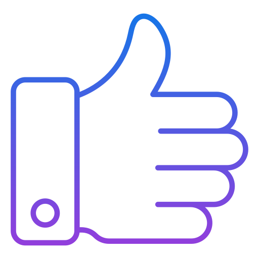 Thumbs up Generic Gradient icon