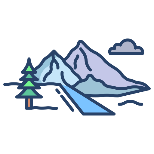 Mountain Generic color outline icon