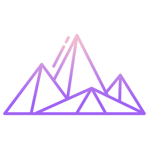 montagna Generic gradient outline icona