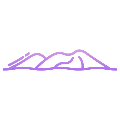 montaña Generic gradient outline icono