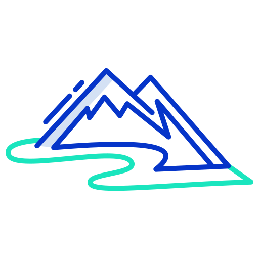 montagna Generic color outline icona