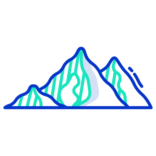 montagna Generic color outline icona