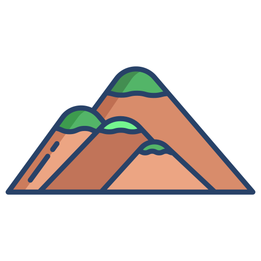 Mountain Generic color outline icon