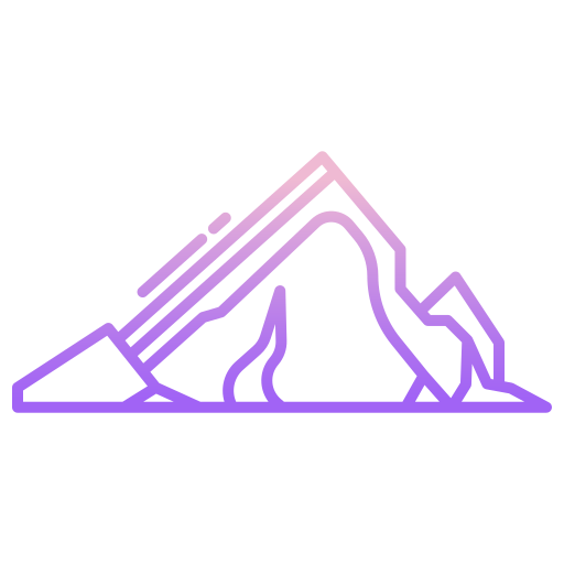 montaña Generic gradient outline icono