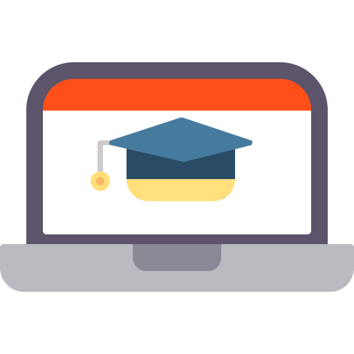 Online Learning Generic Flat icon