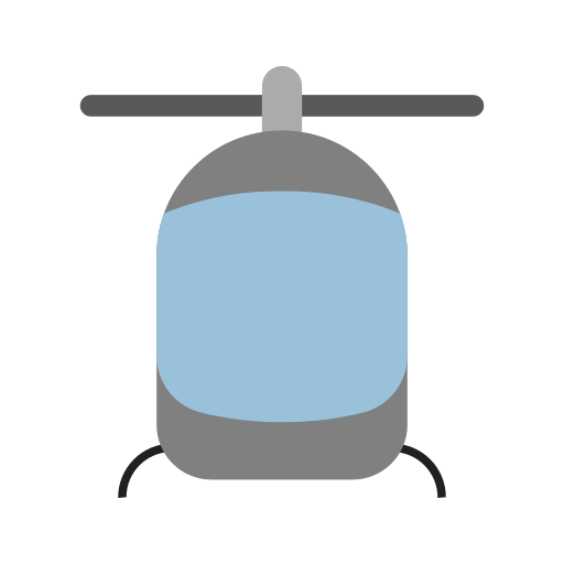 hélicoptère Generic Flat Icône