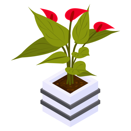 Flower Pot Generic Isometric icon