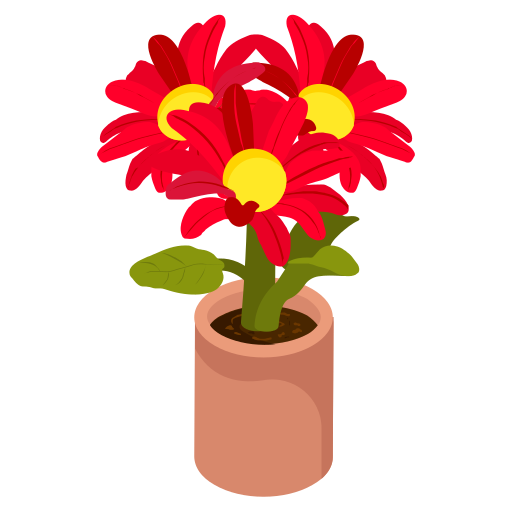 vaso de flores Generic Isometric Ícone