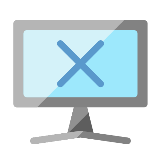niebieski ekran Generic Flat ikona