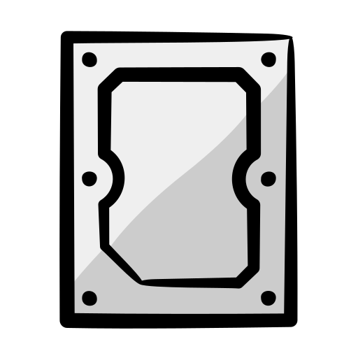 Hard disk Generic Hand Drawn Color icon
