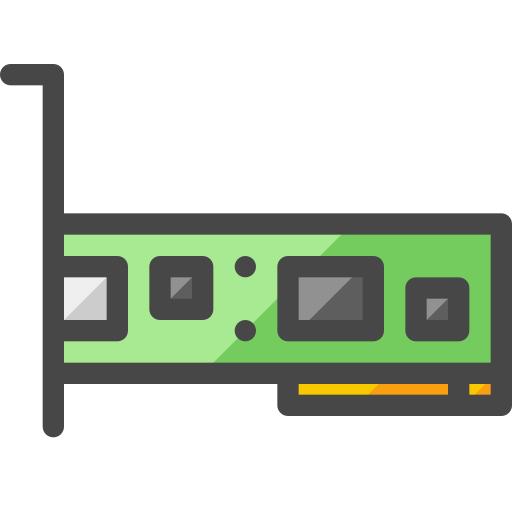 Lan card Generic Outline Color icon