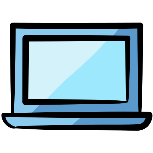 ordenador portátil Generic Hand Drawn Color icono