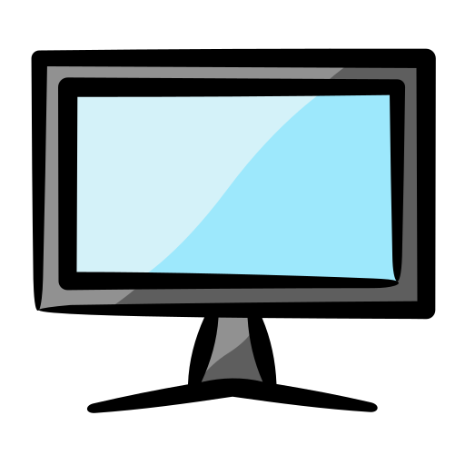 monitor Generic Hand Drawn Color icoon