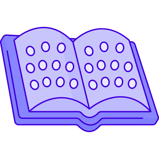 Braille Generic Thin Outline Color icon