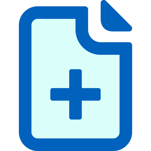 Add file Generic Blue icon