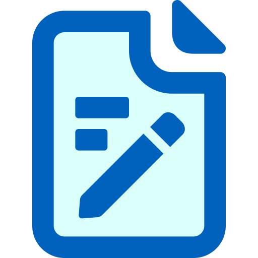 파일 수정 Generic Blue icon