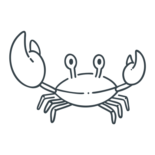 Crab Generic Detailed Outline icon