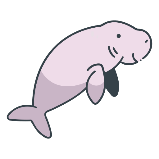 dugong Generic Outline Color icono