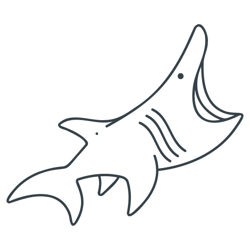 tiburón Generic Detailed Outline icono