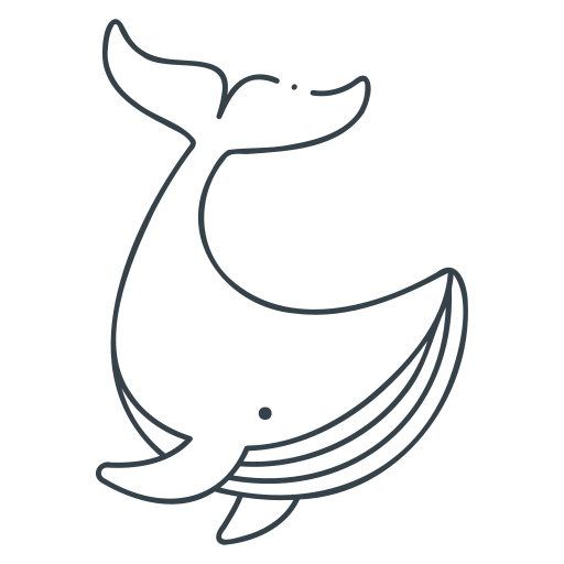 balena blu Generic Detailed Outline icona