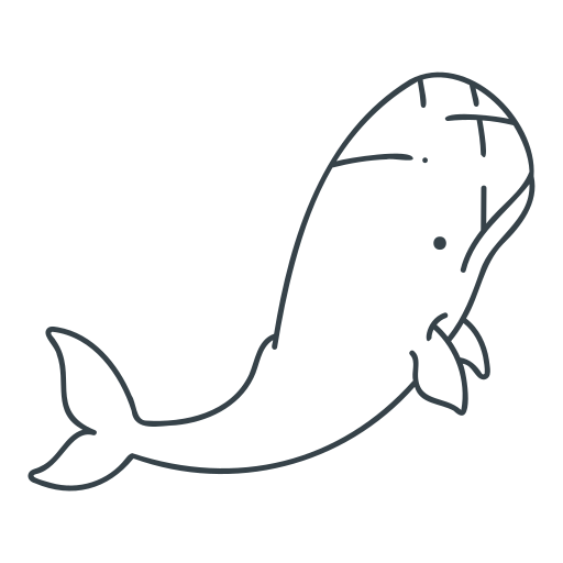 Sperm whale Generic Detailed Outline icon