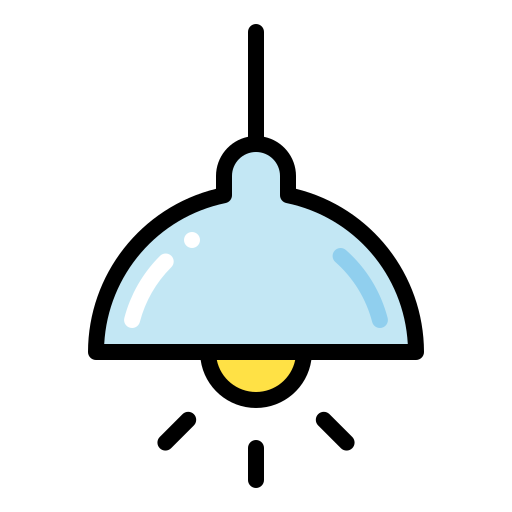 lampa sufitowa Generic Outline Color ikona