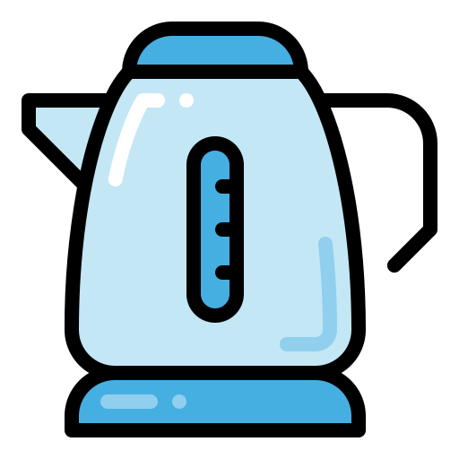 Electric kettle Generic Outline Color icon