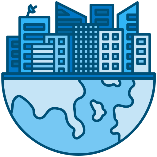 ciudad Generic Blue icono