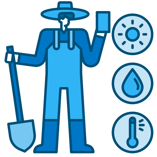 agricultor Generic Blue icono