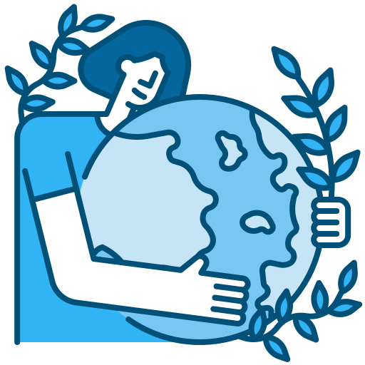 Mother Earth Day Generic Blue icono
