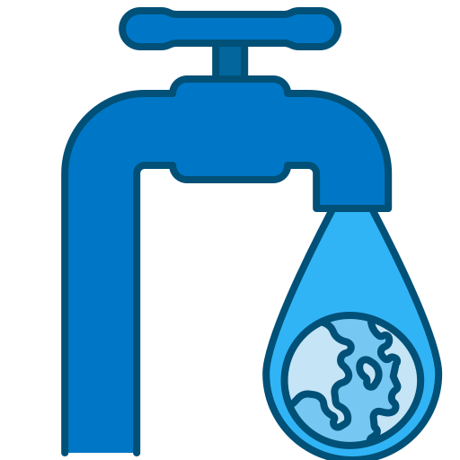 ahorrar agua Generic Blue icono