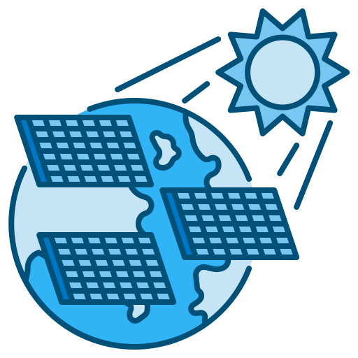 Solar cell Generic Blue icon