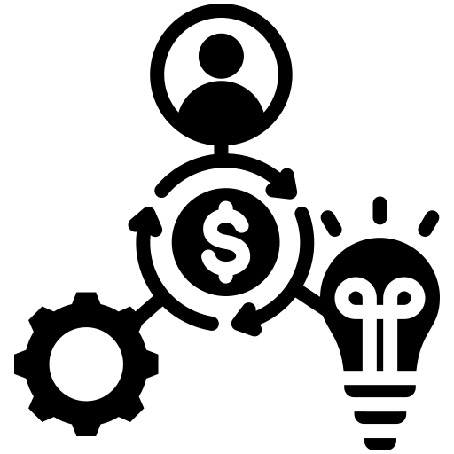 business model Generic Glyph Icône