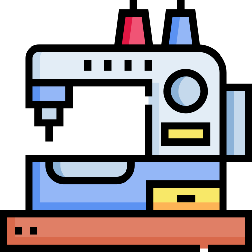 máquina de coser Detailed Straight Lineal color icono